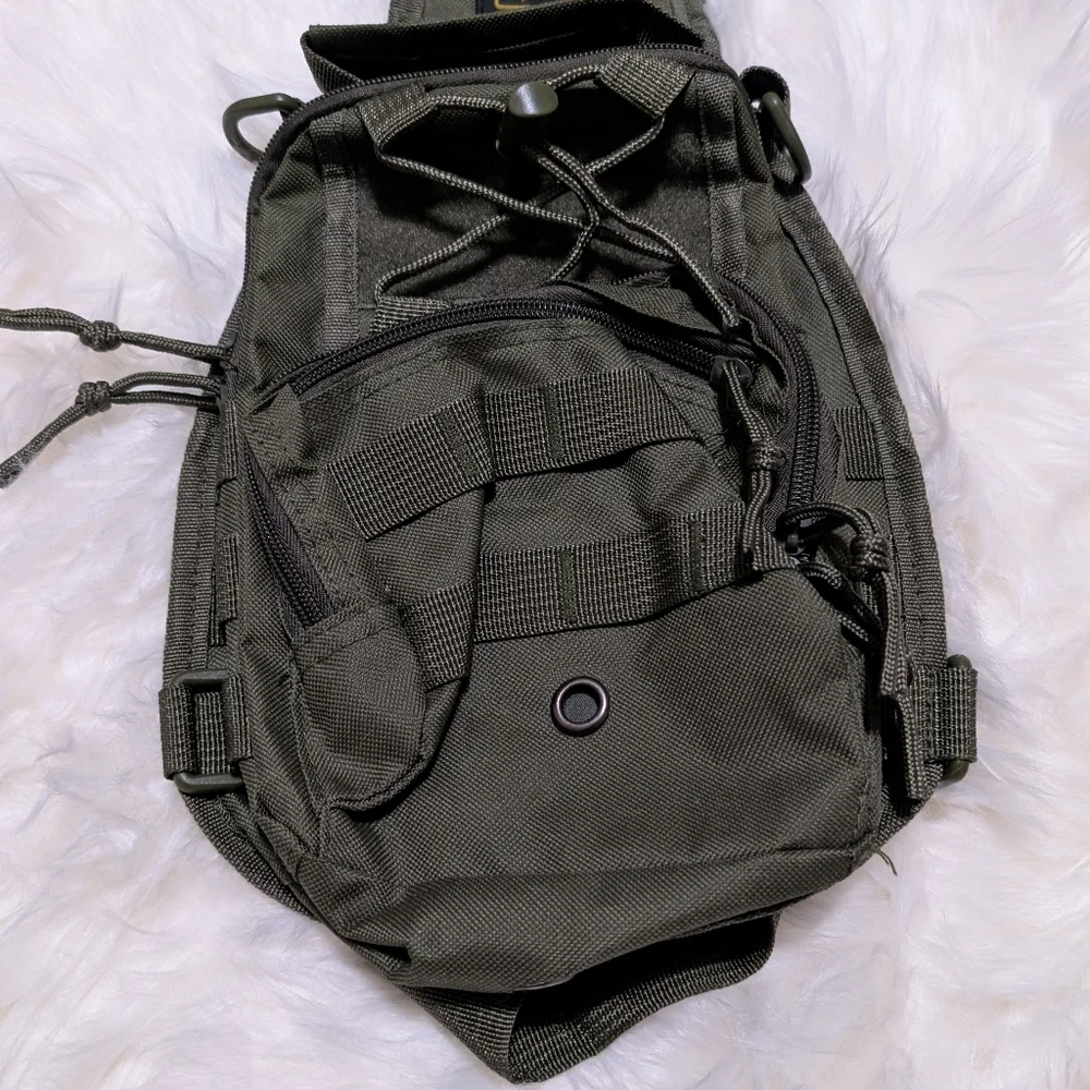 U.S. Army Green Tactical Crossbody Bag - Picture 3 of 4